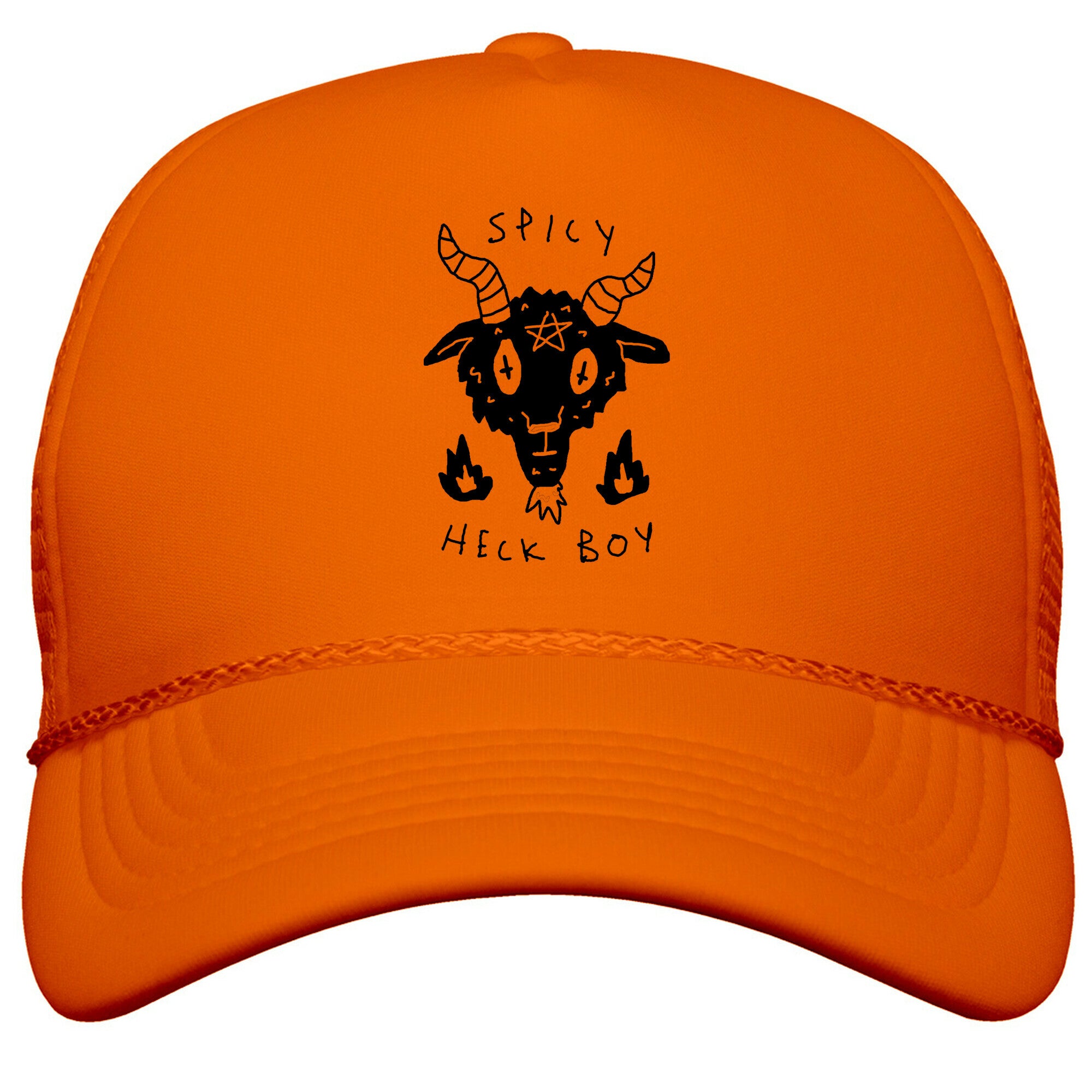Spicy Heck Boy Satan Snapback Trucker Hat